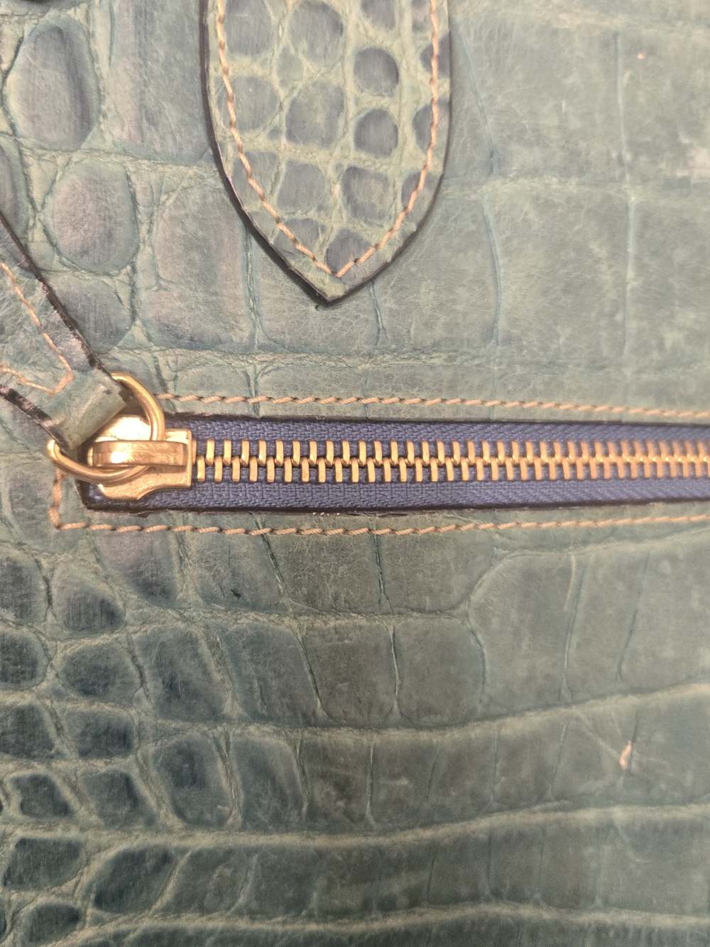 Dooney Bourke Croc-Embossed Tote Bag with Top Handles - Picture 12 of 15